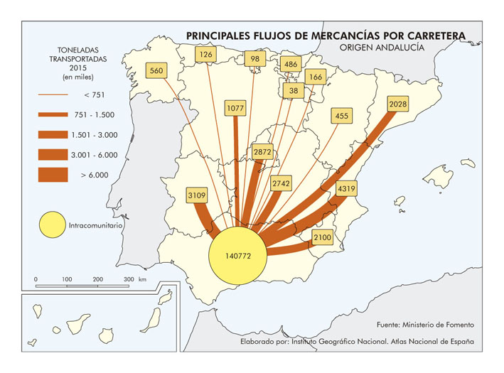 Archivo:Espana Principales-flujos-de-mercancias-por-carretera.-Origen-Andalucia 2015 mapa 14978 spa.jpg