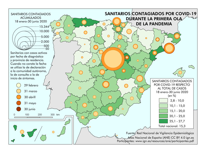Archivo:Espana Sanitarios-contagiados-con-COVID--19-durante-la-primera-ola-de-la-pandemia 2020 mapa 18075 spa.jpg