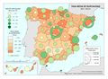 Espana Tasa-media-de-nupcialidad 2011-2014 mapa 14655 spa.jpg