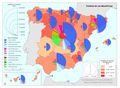 Espana Fondos-de-las-bibliotecas 2012 mapa 13912 spa.jpg