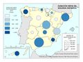 Espana Duracion-media-en-segunda-instancia 2015 mapa 16179 spa.jpg