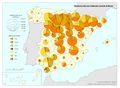 Espana Produccion-de-cereales-segun-especie 2013 mapa 15004 spa.jpg