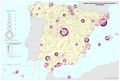 Espana Heridos-hospitalizados-en-accidente-de-trafico.-Vias-urbanas 2013 mapa 13760 spa.jpg