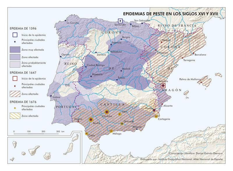 Archivo:Espana Epidemias-de-peste-en-los-siglos-XVI-y-XVII 1596-1676 mapa 14000 spa.jpg