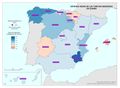 Espana Estancia-media-de-los-turistas-residentes-en-Espana 2012-2013 mapa 13701 spa.jpg