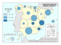 Espana Duracion-media-en-primera-instancia 2015 mapa 16178 spa.jpg
