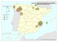 Espana Incendios-forestales-mayores-de-250-hectareas-segun-tipo-de-vegetacion 2010 mapa 13010 spa.jpg