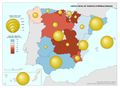 Espana Gasto-Total-de-Turistas-Internacionales 2009-2010 mapa 12564 spa.jpg