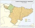 Peninsula-Iberica,-zona-noreste Comarcas-administrativas-y-merindades.-Zona-nordeste 2016 mapa 15976-00 spa.jpg