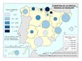Espana Cobertura-de-las-Rentas-Minimas-de-Insercion 2014 mapa 15545 spa.jpg