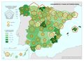 Espana Alojamientos-y-plazas-de-turismo-rural 2014 mapa 14813 spa.jpg