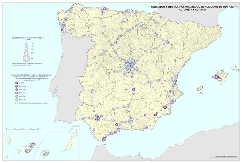 Archivo:Espana Fallecidos-y-heridos-hospitalizados-en-accidente-de-trafico.-Autopista-y-autovia 2014 mapa 14134 spa.jpg