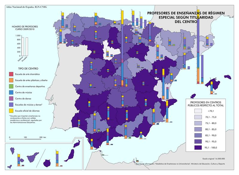 Archivo:Espana Profesores-de-ensenanzas-de-regimen-especial-segun-titularidad-del-centro 2009-2010 mapa 12849 spa.jpg