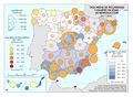 Espana Tasa-media-de-fecundidad 2011-2021 mapa 18769 spa.jpg