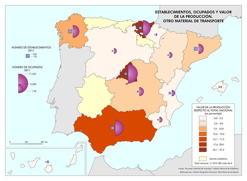Archivo:Espana Establecimientos--ocupados-y-valor-de-la-produccion.-Otro-material-de-transporte 2011 mapa 13154 spa.jpg