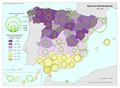 Espana Indice-de-envejecimiento-provincial 2001 mapa 12294 spa.jpg