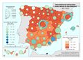 Espana Tasa-media-de-natalidad 2011-2021 mapa 18763 spa.jpg