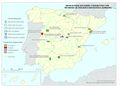 Espana Instalaciones-nucleares-con-Programa-de-Vigilancia-Radiologica-Ambiental 2010 mapa 13131 spa.jpg
