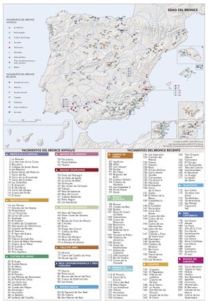 Mapa: Edad del Bronce. 2014. España. PDF. Datos.