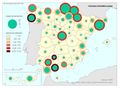 Espana Huelgas-desarrolladas 2009 mapa 12569 spa.jpg