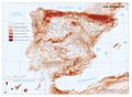 Espana Mapa-de-pendientes 2016 mapa 16612 spa.jpg